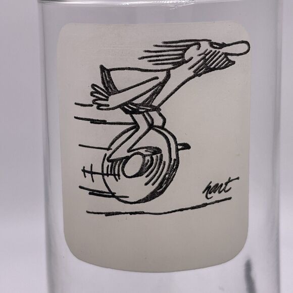 Vintage 1970s  Johnny Hart b.c Caveman on a Wheel  Comic Juice Tumbler - Picture 2 of 6